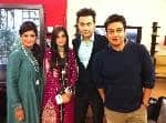 Faiq Kahn and his wife with Faisal Qureshi