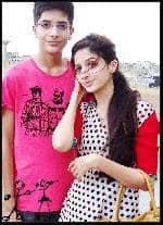 Mwra Hocane with brother Ins e Yazdan