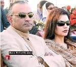 Aamir Sohail with his wife