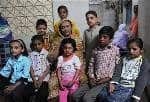 Bilquis Edhi with the eight children left at the Edhi Welfare Center