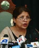 Dr- Shamshad Akhtar with Media Conference