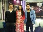 Sanam Saeed with Fahad Mustafa and Fawad jkhan