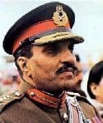 General Zia Ul Haq in Army Uniform