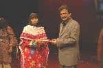 Lady Gynacologist Receiving Her Diploma From Tauqeer Nasir