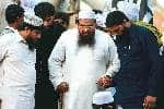 LeT founder Hafiz Saeed at an anti-India rally in Lahore in March