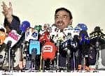 Sheikh-Rasheed-Ahmed addressing a press conference