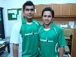 Umar Akmal and Azeem Ghumman in PP Shirts