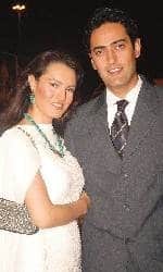 Nadia Hussaimn with her husband